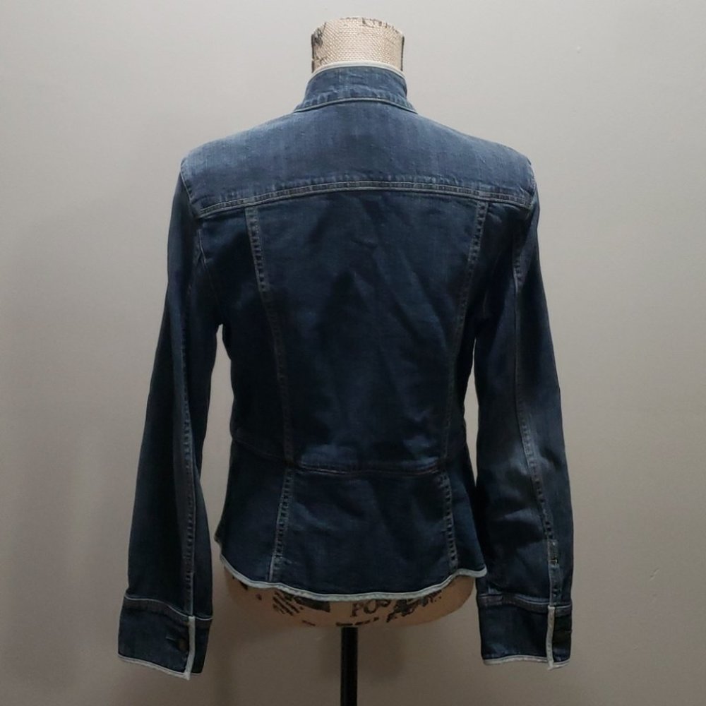 {Gap} Stretch Denim Jacket Medium - image 3